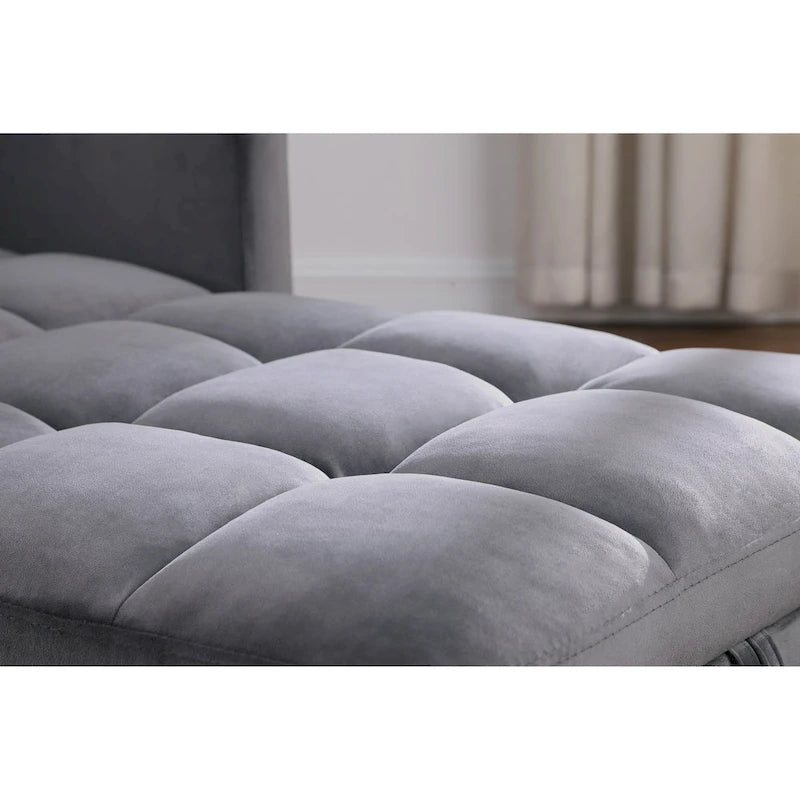 Fauteuil de couchage convertible 3-en-1 avec dossier réglable et oreiller