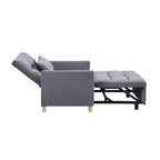 Fauteuil de couchage convertible 3-en-1 avec dossier réglable et oreiller