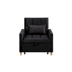 Fauteuil de couchage convertible 3-en-1 avec dossier réglable et oreiller