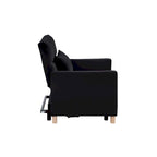 Fauteuil de couchage convertible 3-en-1 avec dossier réglable et oreiller