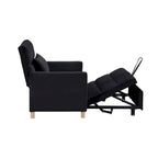 Fauteuil de couchage convertible 3-en-1 avec dossier réglable et oreiller