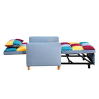 Fauteuil de couchage convertible 3-en-1 avec dossier réglable et oreiller