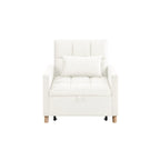 Fauteuil de couchage convertible 3-en-1 avec dossier réglable et oreiller