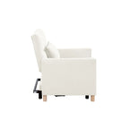 Fauteuil de couchage convertible 3-en-1 avec dossier réglable et oreiller