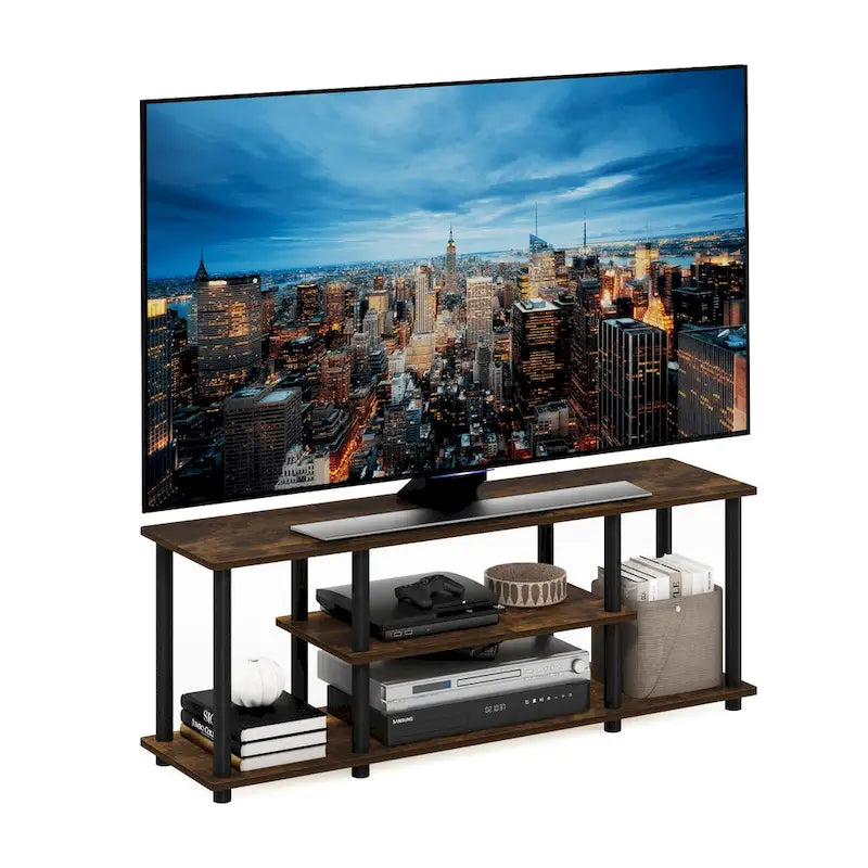 Meuble TV/multimédia 3 niveaux ouvert sans outils