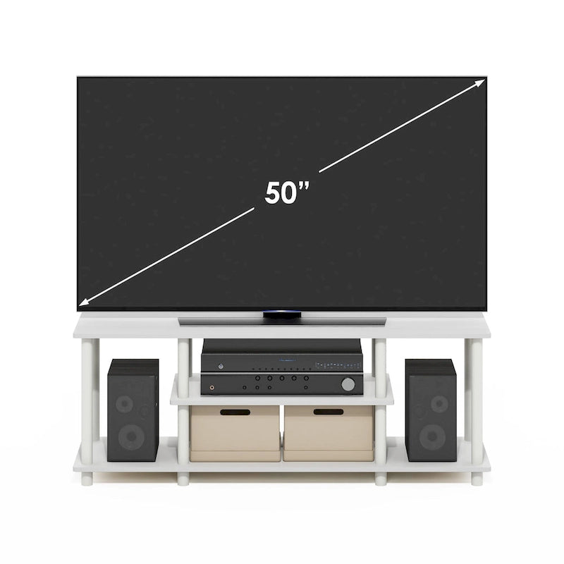 Meuble TV/multimédia 3 niveaux ouvert sans outils