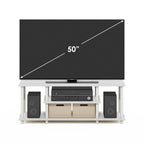 Meuble TV/multimédia 3 niveaux ouvert sans outils