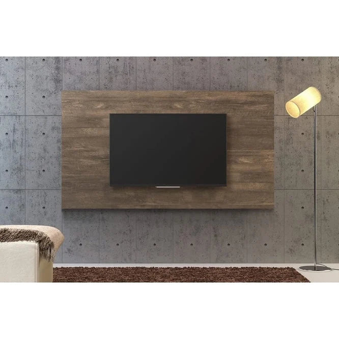 Meuble TV suspendu pour écran plat 70" – MDF Effet Bois Vieilli