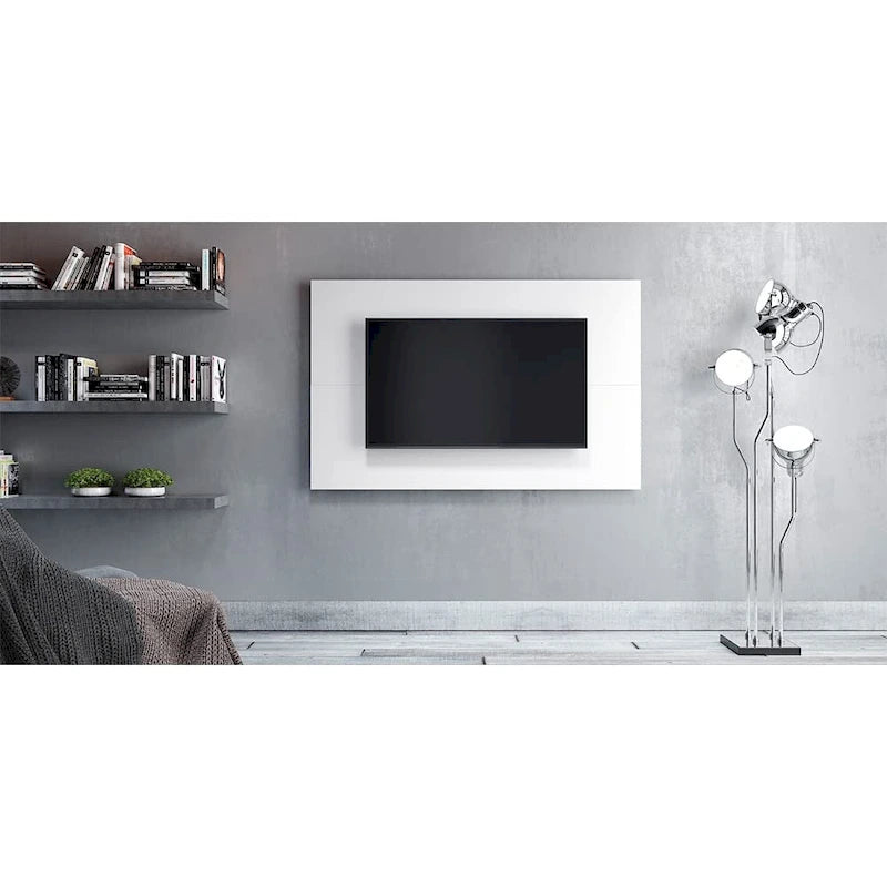 Meuble TV suspendu pour écran plat 70" – MDF Effet Bois Vieilli
