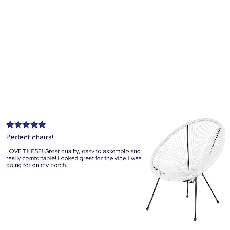 Fauteuil Papasan lounge en rotin tressé avec élastiques