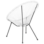 Fauteuil Papasan lounge en rotin tressé avec élastiques
