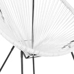 Fauteuil Papasan lounge en rotin tressé avec élastiques