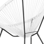 Fauteuil Papasan lounge en rotin tressé avec élastiques
