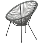 Fauteuil Papasan lounge en rotin tressé avec élastiques
