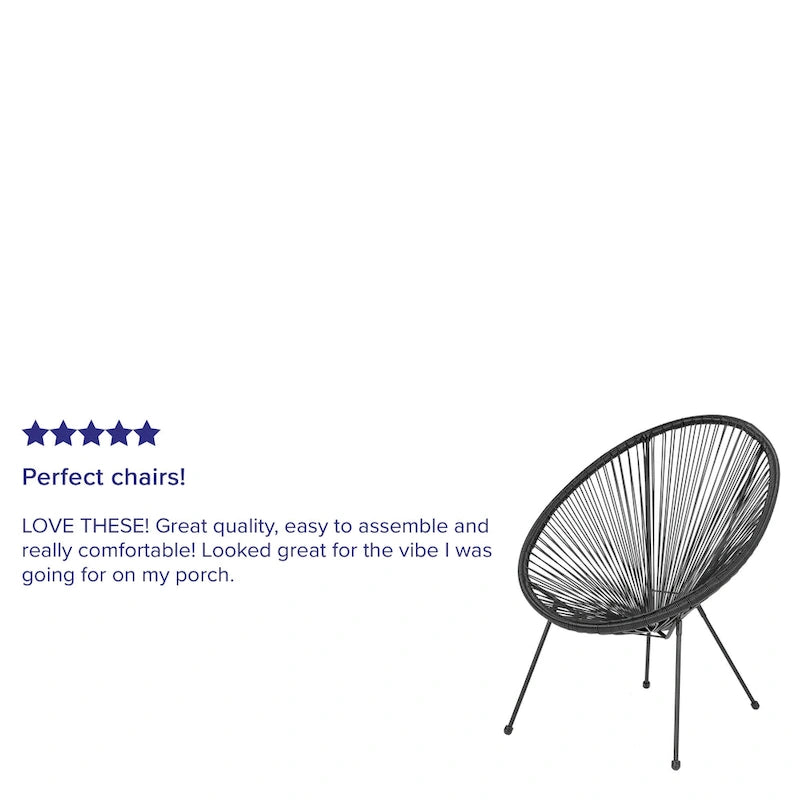 Fauteuil Papasan lounge en rotin tressé avec élastiques