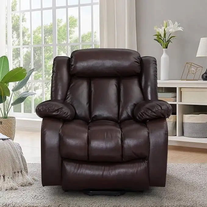 Fauteuil inclinable électrique surdimensionné avec massage et chaleur lombaire