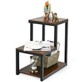 Table d'appoint à 3 niveaux avec étagère de rangement
