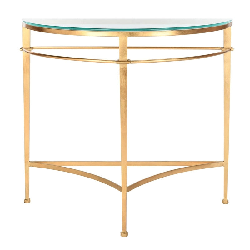 Console en verre doré antique – 36"L x 15"P x 31"H