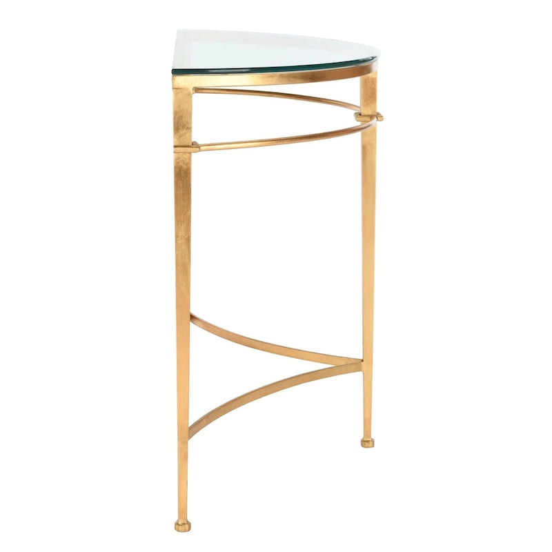 Console en verre doré antique – 36"L x 15"P x 31"H
