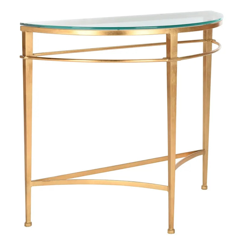 Console en verre doré antique – 36"L x 15"P x 31"H