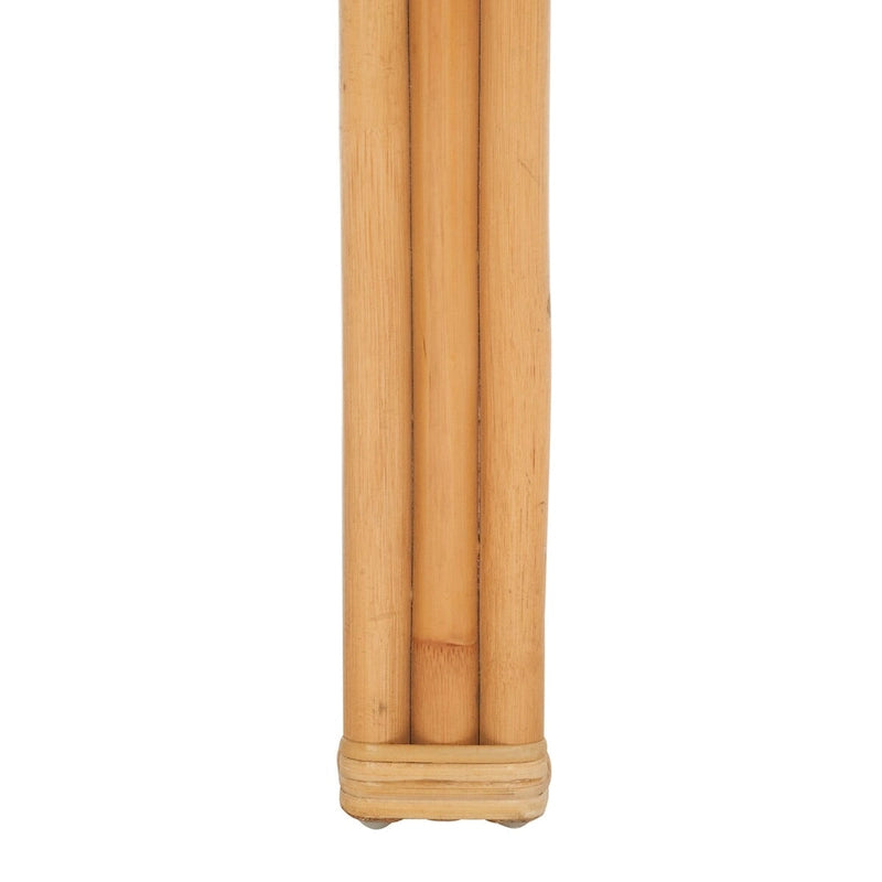 Table basse rectangulaire en rotin naturel et bambou, 119,4 cm (L) x 61 cm (P) x 45,7 cm (H)