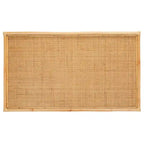 Table basse rectangulaire en rotin naturel et bambou, 119,4 cm (L) x 61 cm (P) x 45,7 cm (H)