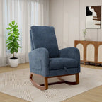 Fauteuil à bascule planeur à dossier haut avec repose-pieds rétractable