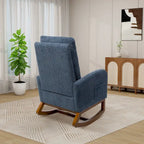 Fauteuil à bascule planeur à dossier haut avec repose-pieds rétractable