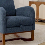 Fauteuil à bascule planeur à dossier haut avec repose-pieds rétractable