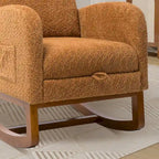 Fauteuil à bascule planeur à dossier haut avec repose-pieds rétractable