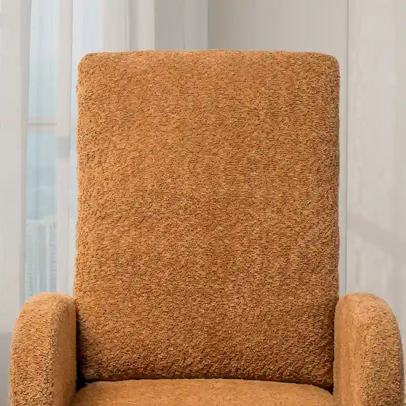 Fauteuil à bascule planeur à dossier haut avec repose-pieds rétractable