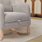 Fauteuil à bascule planeur à dossier haut avec repose-pieds rétractable