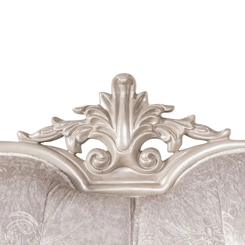 Ensemble de canapés traditionnels à oreilles capitonnés en tissu fleuri