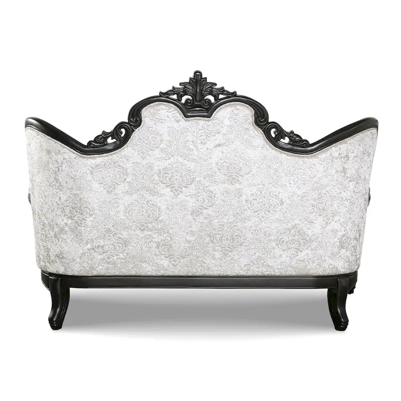 Ensemble de canapés traditionnels à oreilles capitonnés en tissu fleuri