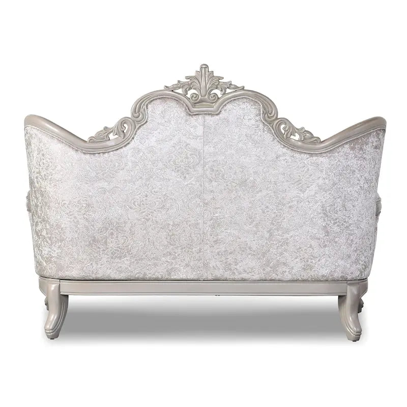 Ensemble de canapés traditionnels à oreilles capitonnés en tissu fleuri