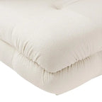 Canapé d'angle modulaire 6 places en forme de U de 3,71 m en velours Teddy avec méridiennes poufs