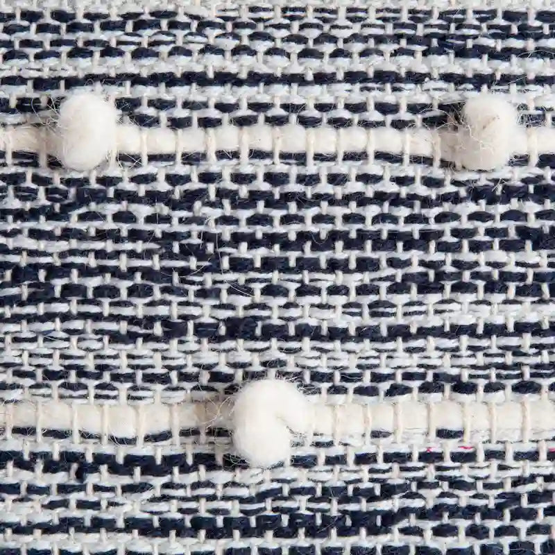 Pouf ottoman carré en coton fait main de 56 cm pour le salon ou la chambre de bébé