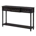 Console rustique chic avec 3 tiroirs et étagère inférieure