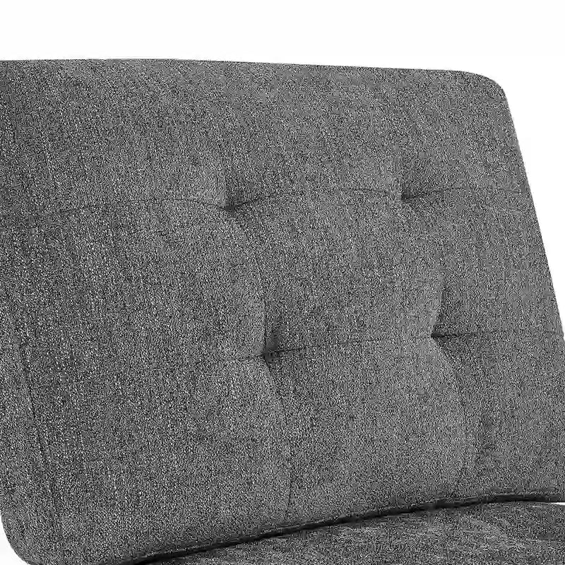 Canapé d'angle modulable 6 places en chenille grise de 116 po