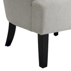 Fauteuils d'appoint rembourrés, fauteuil club avec pieds en bois pour salon, chambre à coucher ou salle de lecture