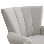 Fauteuils d'appoint rembourrés, fauteuil club avec pieds en bois pour salon, chambre à coucher ou salle de lecture